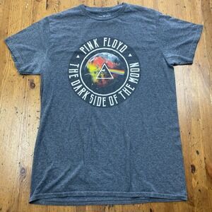 Pink Floyd The Dark Side of the Moon Adult Medium Graphic T-Shirt Gray‎